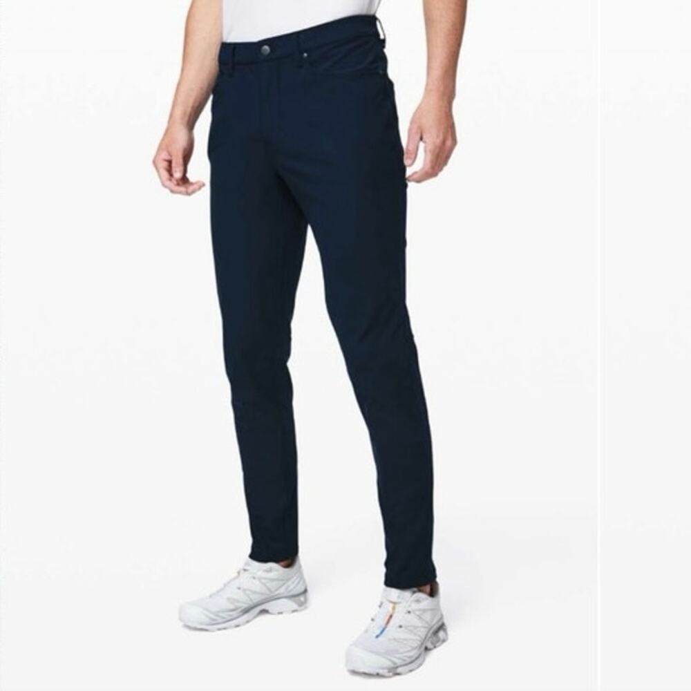 lululemon athletica Men's Navy Slim Performance Pants